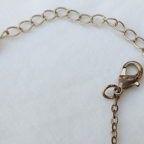 Set of 2 Half Moon Disc Necklaces in Brass & Silver Tone Colors / Mixed Metals - Picture 6 of 7